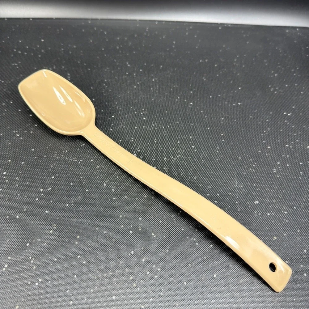 Carlisle 10inch Tan Salad Bar Serving Spoons 3/4 oz Portion Control Set of 4